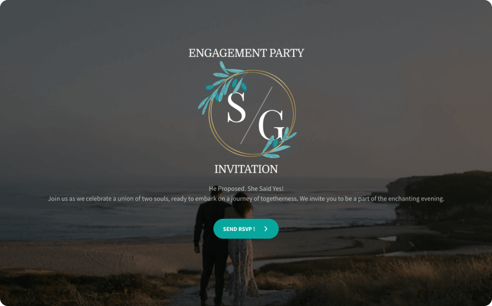 Engagement Party Invitation Template