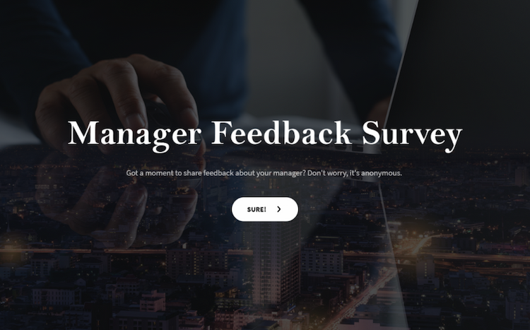 Manager Feedback Survey Template