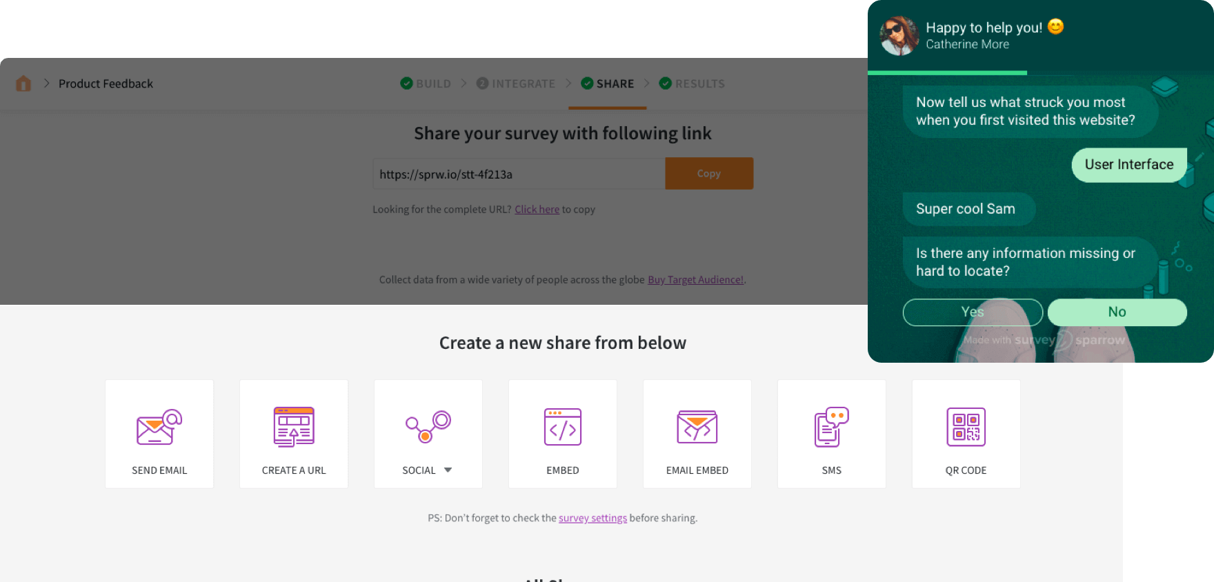 Sharing and Collecting Responses