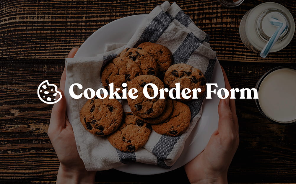 Online Cookie Order Form Template