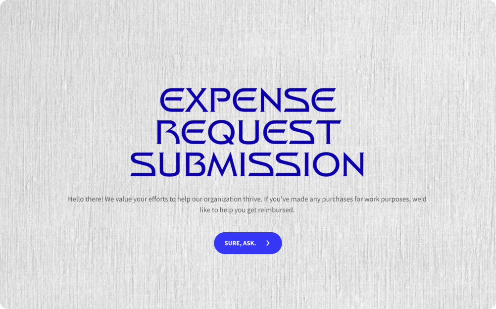 Expense Reimbursement Request Form Template
