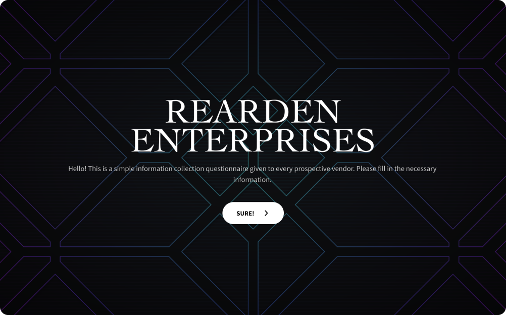 Vendor Questionnaire Form Template