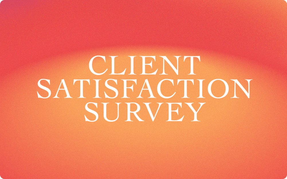 Client Satisfaction Survey Template