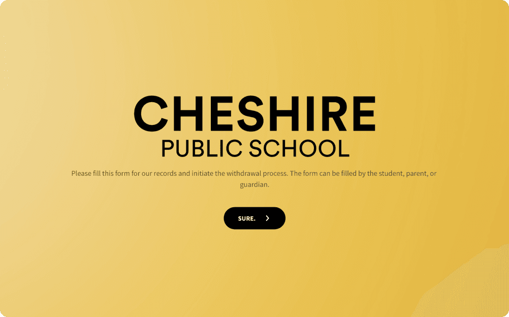 School Withdrawal Form Template