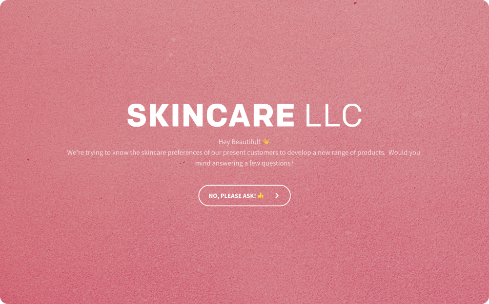 Skin Care Product Survey Template