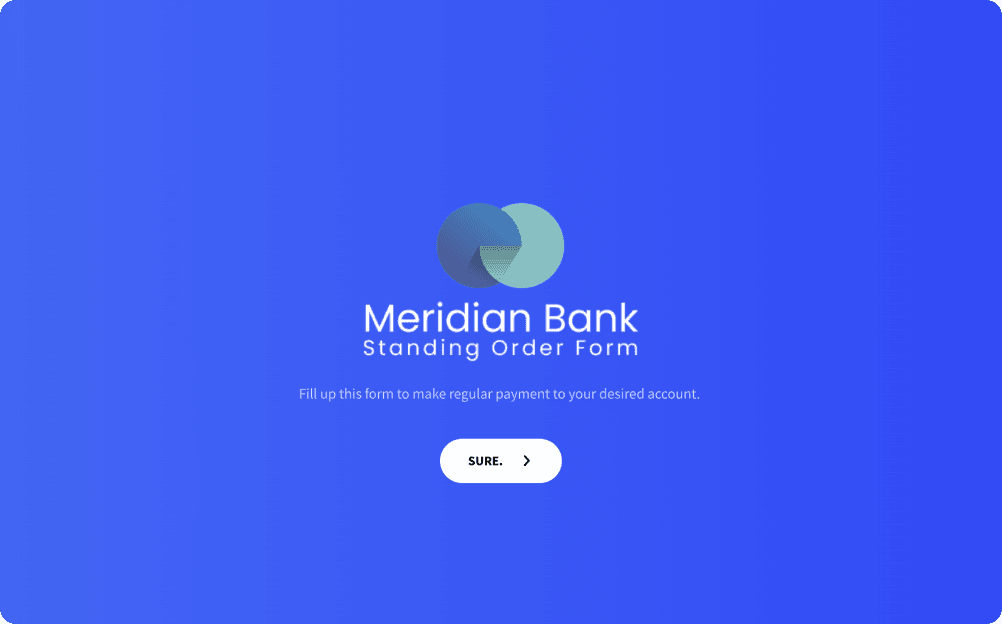 Standing Order Form Template