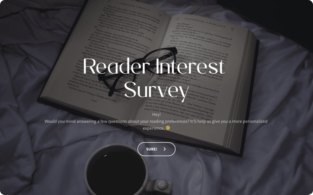 Reader Interest Survey Template