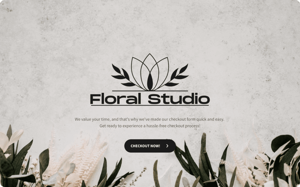Customer Checkout Form Template