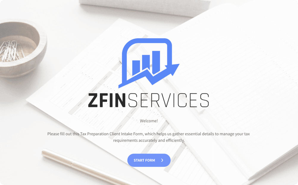 Tax Client Intake Form Template