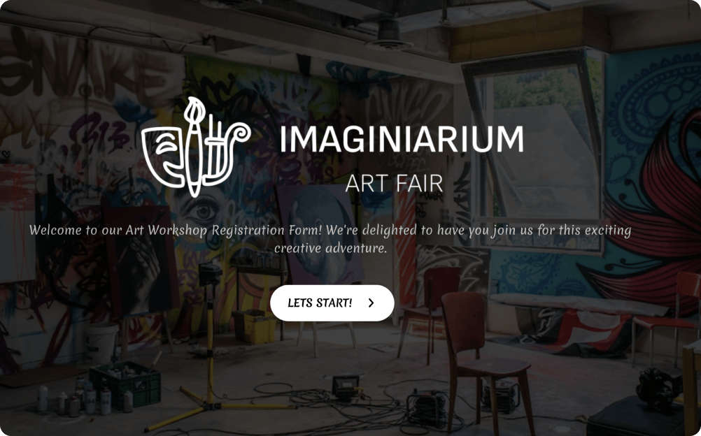 Art Workshop Registration Form Template