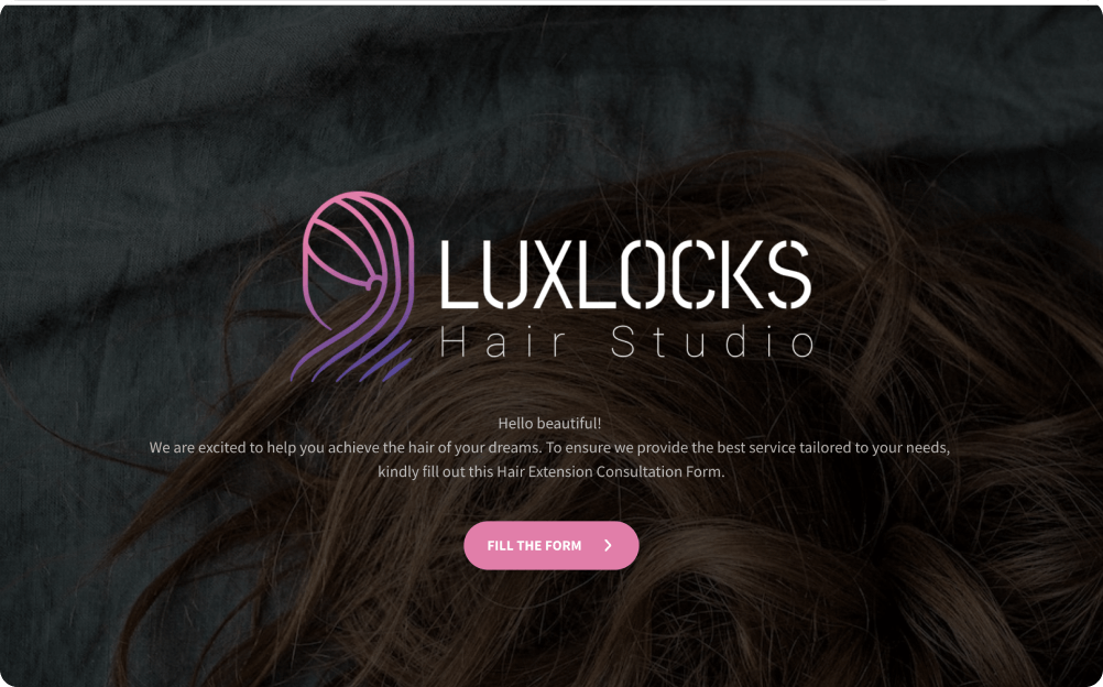 Hair Extension Consultation Form Template