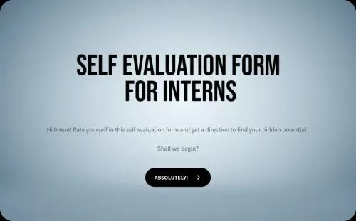 Intern Self Evaluation Form Template Intern Self Evaluation Form Template