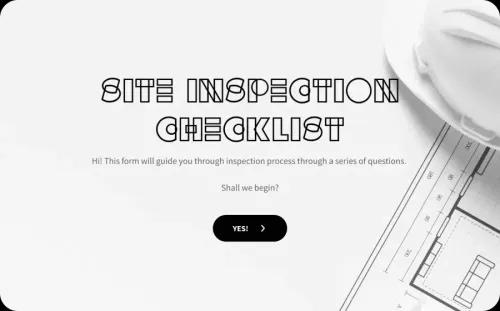Site Inspection Checklist Template Site Inspection Checklist Template