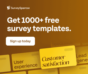 SurveySparrow: Get 1000+ free survey templates – Sign up today