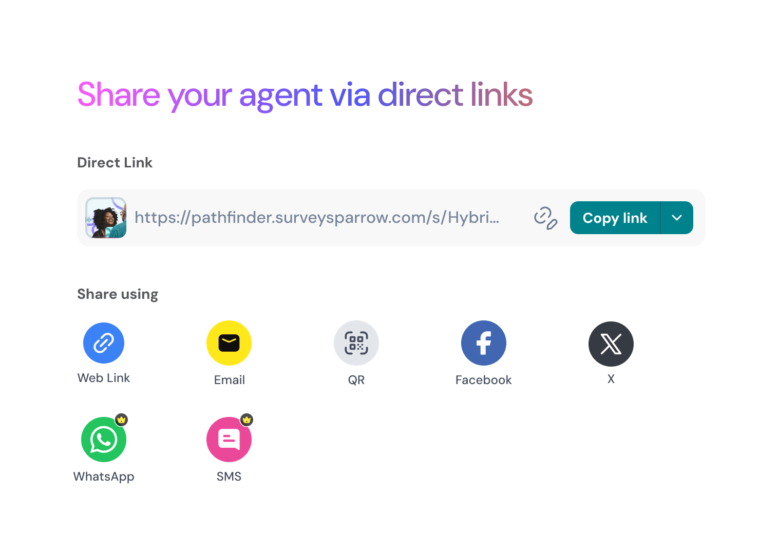 Go live on your feedback channels