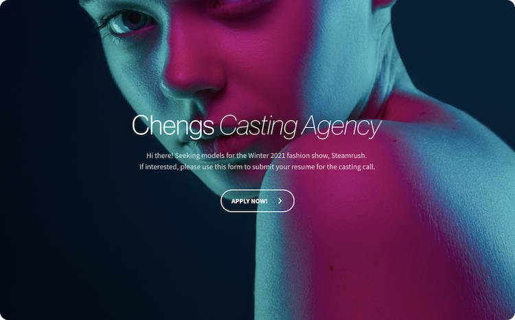 Fashion Model Application Form Template Fashion Model Application Form Template